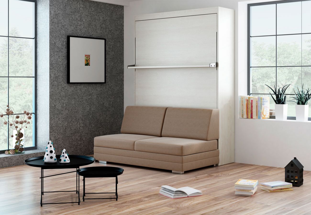 Schrankbett Wandbett mit Sofa Leggio Linea Tondo Classic STD Premium PM & PG