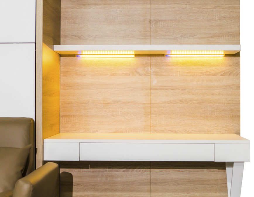 LED Beleuchtung für Wandbetten und Office Panell